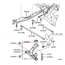 Silent bloc Antilifit OEM Mistubishi de triangle avant Evo 7 à 9