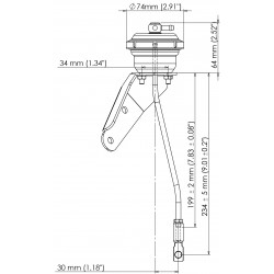 Actuateur de wastegate 18 psi Turbosmart pour Lancer Evo IX