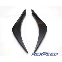 Flaps RA-Style carbone Rexpeed Mitsubishi Lancer Evolution 8