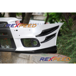 Flaps avant carbone Rexpeed Mitsubishi Lancer Evolution X