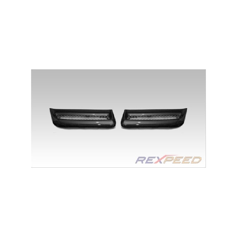 Jeu grilles Aération capot Rexpeed Mitsubishi Lancer Evolution X