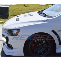 Prises d'air capot Type-1 Rexpeed Mitsubishi Lancer Evolution X