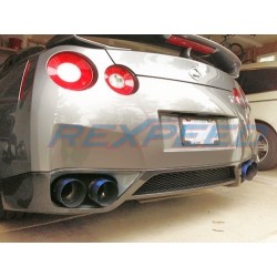 Jeu embouts échappement Titanium Blue Rexpeed Nissan GT-R35