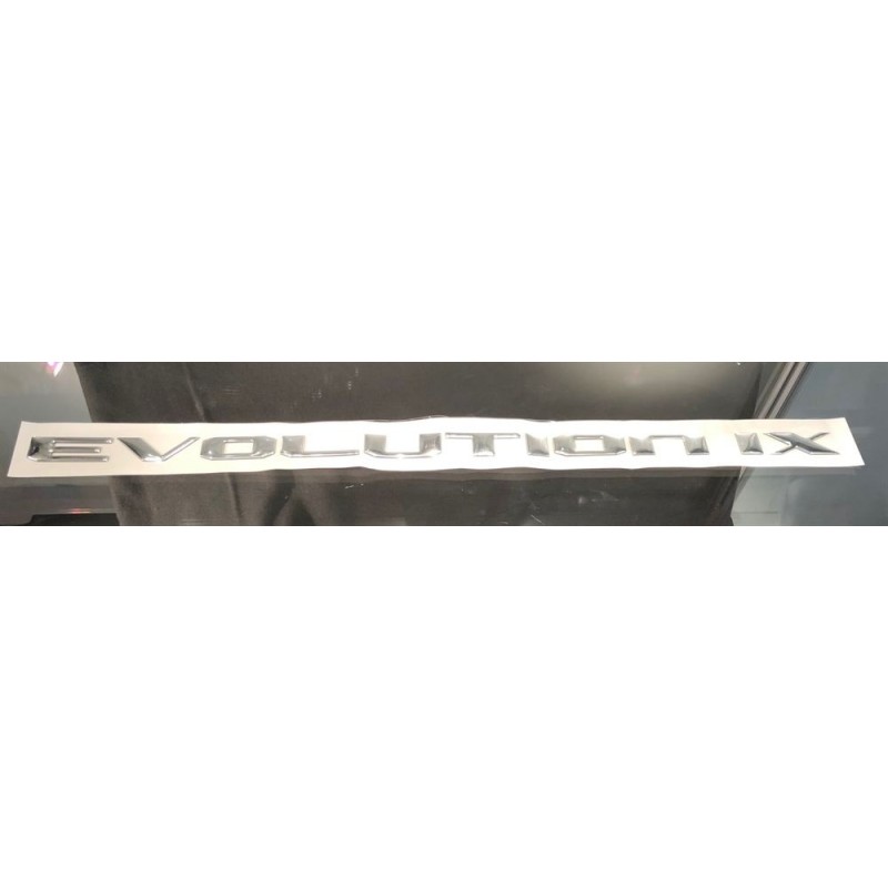 Logo arrière ''Evolution IX'' couleur argent