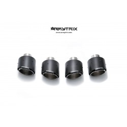 Catback ArmyTrix en acier inoxydable avec valves et sorties carbones