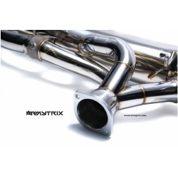 Catback Armytrix en acier inoxydable avec valves, sorties noires mates pour GTR R35