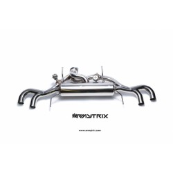 Catback Armytrix en acier inoxydable avec valves, sorties noires mates pour GTR R35