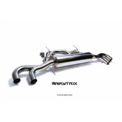Catback Armytrix en acier inoxydable avec valves, sorties carbone en acier inoxydable pour GTR R35