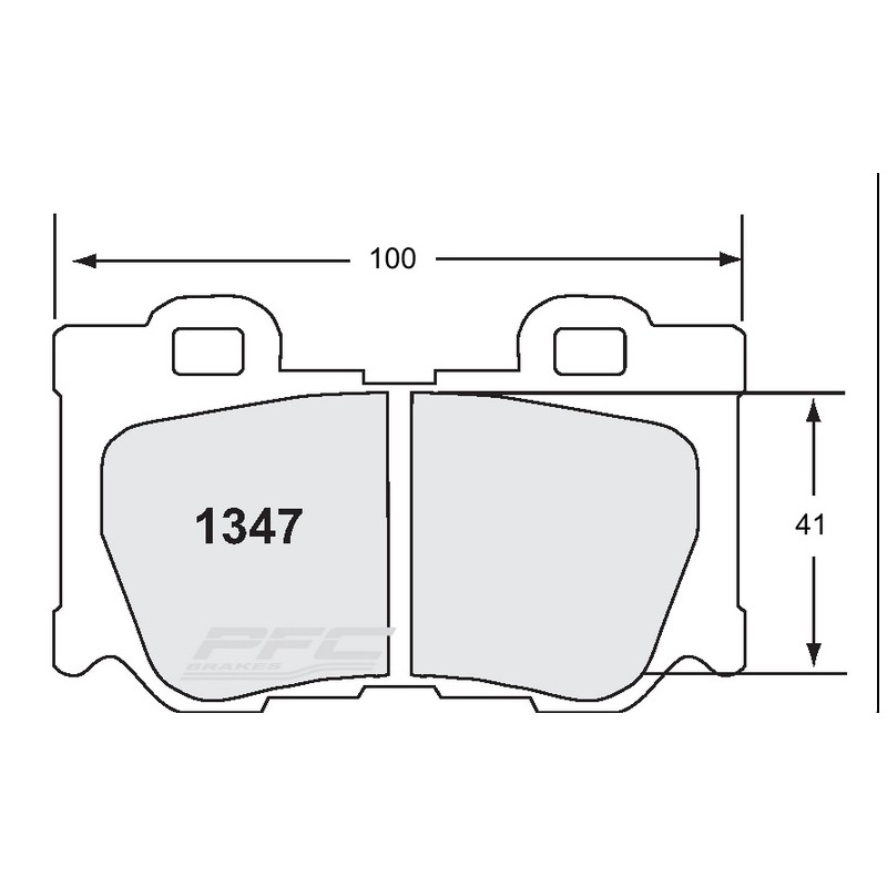 Jeu de 4 plaquettes arrière PFC Compound 08 pour Nissan 370Z Akebono