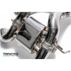 Catback Armytrix en acier inoxydable avec valves, sorties carbone pour McLaren 570S