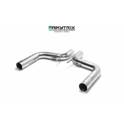 Catback Armytrix en acier inoxydable avec valves, sorties argent chromés en acier inoxydable pour Maserati GHIBLI SQ4