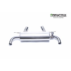 Catback Armytrix en acier inoxydable avec valves, sorties argent chromés en acier inoxydable pour Toyota SUPRA MK5