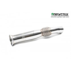 Catback Armytrix en acier inoxydable avec valves, sorties argent chromés en acier inoxydable pour Toyota SUPRA MK5