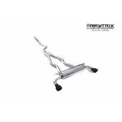 Catback Armytrix en acier inoxydable avec valves, sorties noires mates en acier inoxydable pour Toyota SUPRA MK5