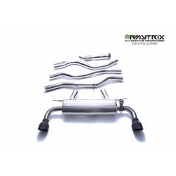 Catback Armytrix en acier inoxydable avec valves, sorties noires mates en acier inoxydable pour Toyota SUPRA MK5