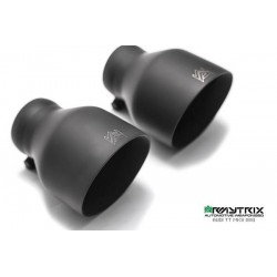 Catback Armytrix en acier inoxydable avec valves, sorties noires mates en acier inoxydable pour Toyota SUPRA MK5