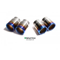 Catback Armytrix en titane avec valves, double sorties bleues en titane pour Ferrari 599 GTB/GTO