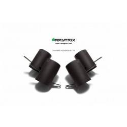 Catback Armytrix en titane avec valves, sorties noires mates en titane pour Ferrari F12 Berlinetta