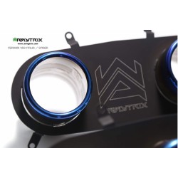 Catback Armytrix en titane avec valves, double sorties bleues en titane pour Ferrari 458