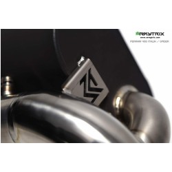 Catback Armytrix en titane avec valves, double sorties noires mates en titane pour Ferrari 458