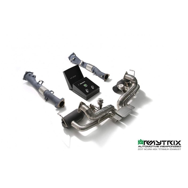 Catback Armytrix en titane avec valves, sorties en titane pour Acura NSX