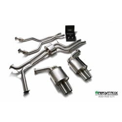 Catback Armytrix en acier inoxydable avec valves,  quatre sorties  pour Audi RS6/RS7 C7 4.0 V8 Twin Turbo