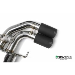 Catback Armytrix en acier inoxydable avec valves, sorties noires mates pour Audi S1 (8X) Hatchback/Sportback