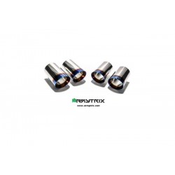 Catback Armytrix en acier inoxydable avec valves, sorties bleues en acier inoxydable pour Audi A4 Avant B8