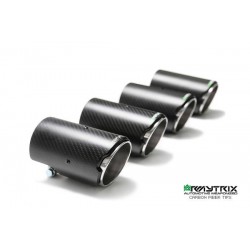 Catback Armytrix en acier inoxydable avec valves, sorties carbone en acier inoxydable pour Audi A4 Avant B8