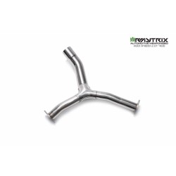 Catback Armytrix en acier inoxydable avec valves, sorties noires mates en acier inoxydable pour Audi A4 Avant B9