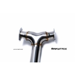 Catback Armytrix en acier inoxydable avec valves, sorties argent chromés en acier inoxydable pour Audi A5 B8 1.8/2.0 TFSI 