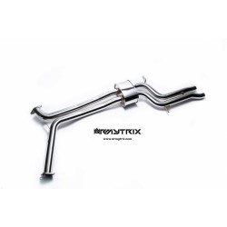 Catback Armytrix en acier inoxydable avec valves, sorties argent chromés en acier inoxydable pour Audi A6/A7 C7 3.0 TFSI