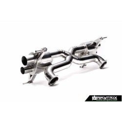 Catback Armytrix en titane avec valves, sorties bleues pour Audi R8 MK1 (42) V8 4.2 FSI 