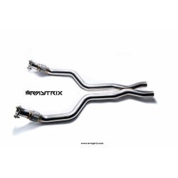 Catback Armytrix en acier inoxydable avec valves, sorties bleues en acier inoxydable pour Audi A6/A7 C7 3.0 TFSI