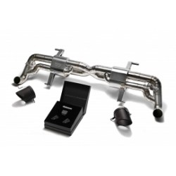 Catback Armytrix en titane avec valves, sorties noires mates pour Audi R8 MK1 Facelift V10 5.2 FSI (2009-2012)