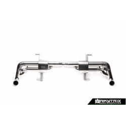 Catback Armytrix en titane avec valves, sorties noires mates pour Audi R8 MK1 Facelift V10 5.2 FSI (2009-2012)