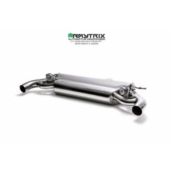 Catback Armytrix en acier inoxydable avec valves, sorties argent chromés pour Audi RS3 (8V) Sedan 