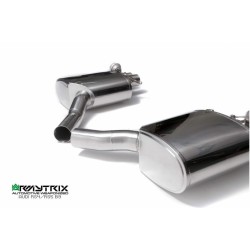 Catback Armytrix en acier inoxydable avec valves, sorties bleues pour Audi RS4 Avant (B9) 2.9 V6 Turbo