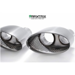 Catback Armytrix en acier inoxydable avec valves, sorties argent chromés pour Audi RS5  (B9) Coupé 2.9 V6 Turbo 