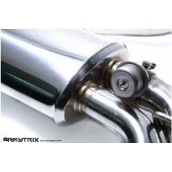 Catback Armytrix en acier inoxydable avec valves, sorties carbone pour Audi S3 8V Sportback