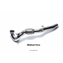 Catback Armytrix en acier inoxydable avec valves, sorties carbone pour Audi S3 8V Sportback