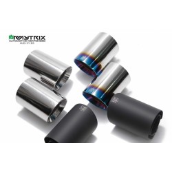 Catback Armytrix en acier inoxydable avec valves, sorties noires mates pour Audi S4 B9 Sedan