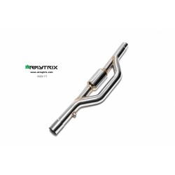 Catback Armytrix en acier inoxydable avec valves, sorties argent chromés pour Audi TT 8J MK2 2WD