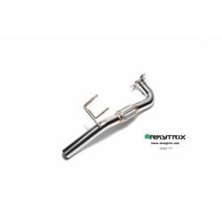 Catback Armytrix en acier inoxydable avec valves, sorties argent chromés pour Audi TT 8J MK2 2WD