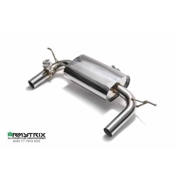 Catback Armytrix en acier inoxydable avec valves, sorties argent chromés pour Audi TT 8S MK3