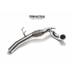 Catback Armytrix en acier inoxydable avec valves, sorties argent chromés pour Audi TT 8S MK3