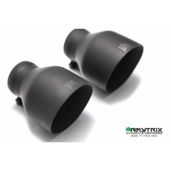 Catback Armytrix en acier inoxydable avec valves, sorties noires mates pour Audi TT 8S MK3