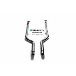 Catback Armytrix en acier inoxydable avec valves, sorties argent chromés pour BMW M6 F12 Convertible/F13 Coupé (2012-présent)