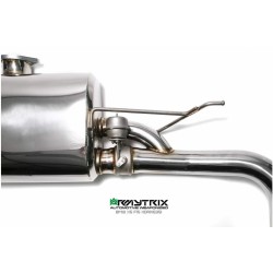 Catback Armytrix en acier inoxydable avec valves, sorties argent chromés pour BMW X5 35i (F15) xDrive