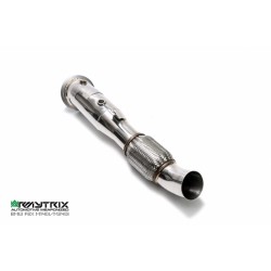 Catback Armytrix en acier inoxydable avec valves, sorties argent chromés pour BMW Série 1 F20/F21 M140i